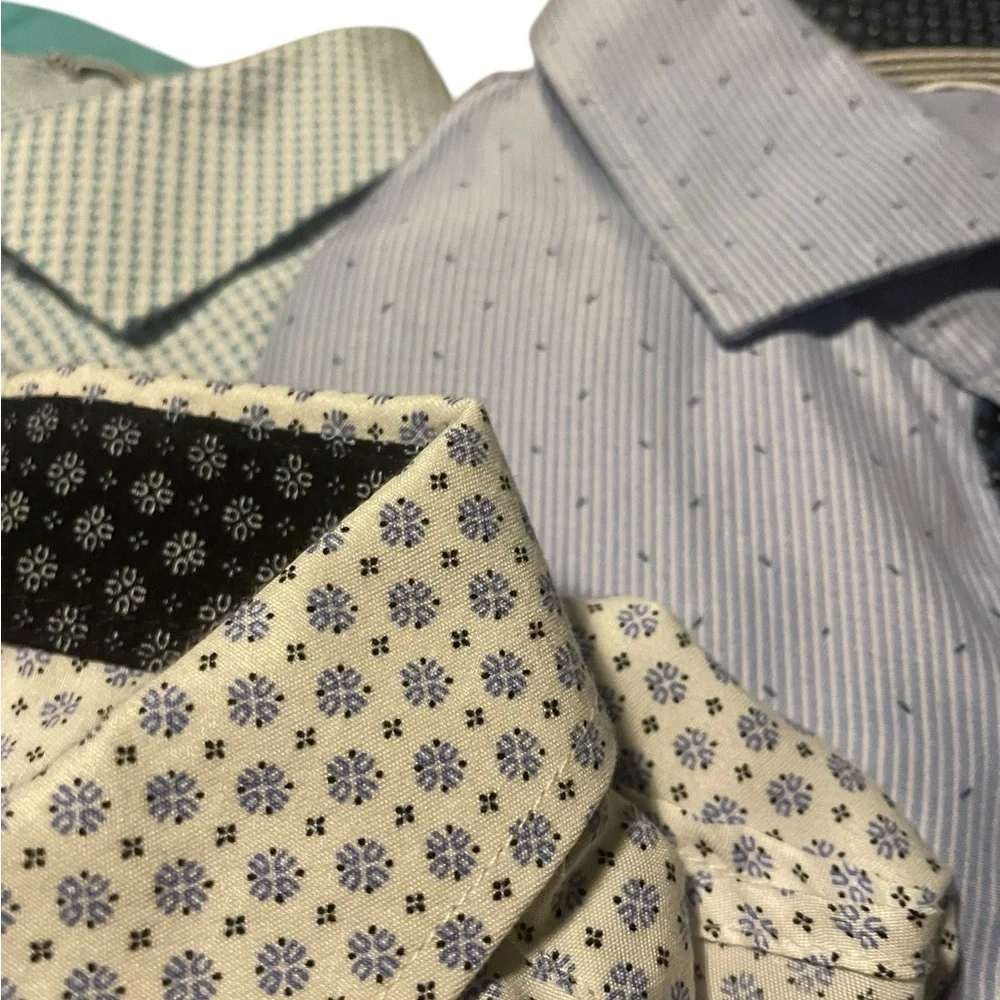 Alex Vando Microfiber Wrinke Free Button Down Shirts Large Set of Three EUC - Picture 2 of 9